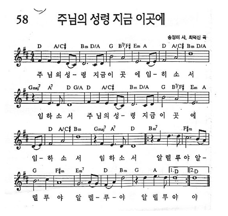 주님의 성령 지금 이곳에 임하소서 Cm Dm 네이버 블로그