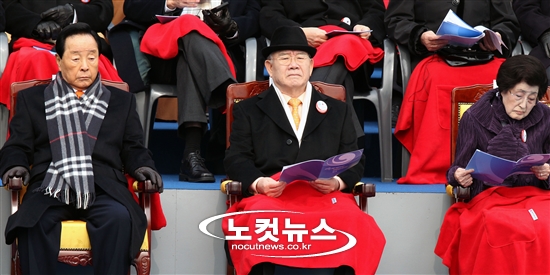 취임식 참석한 김영삼-전두환-이희호(종합)제18대 박근혜 대통령 취임식 이모저모