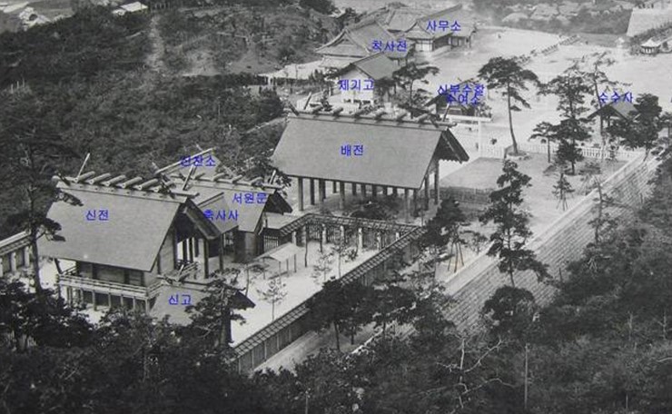 남산 조선신궁 자리 한양도성 복원