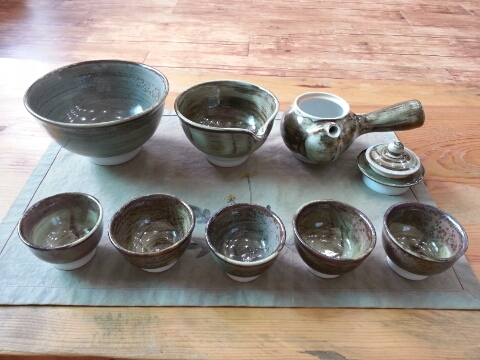 (길암요)이라보 다기세트,천목다기세트,진사다기세트,차호,자완(말차),푼주,숙우,문경천목도자기,문경진사도자기명장
