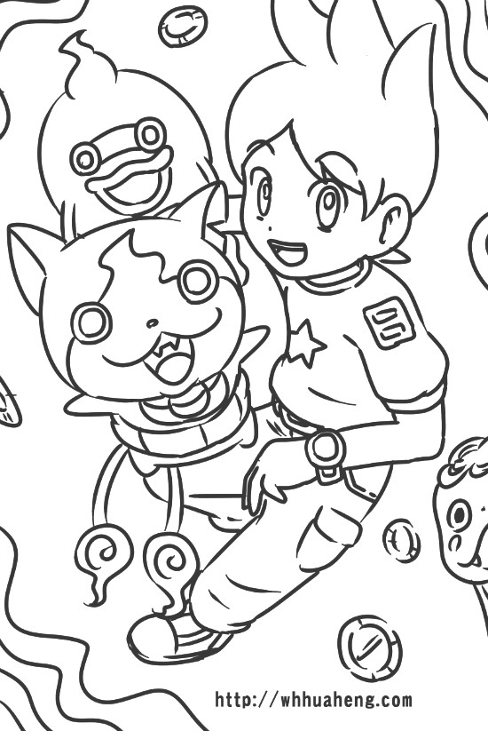 Youkai Watch Coloring Pages Printable Sketch Coloring Page Coloring Pages Youkai Watch Colouring Pages