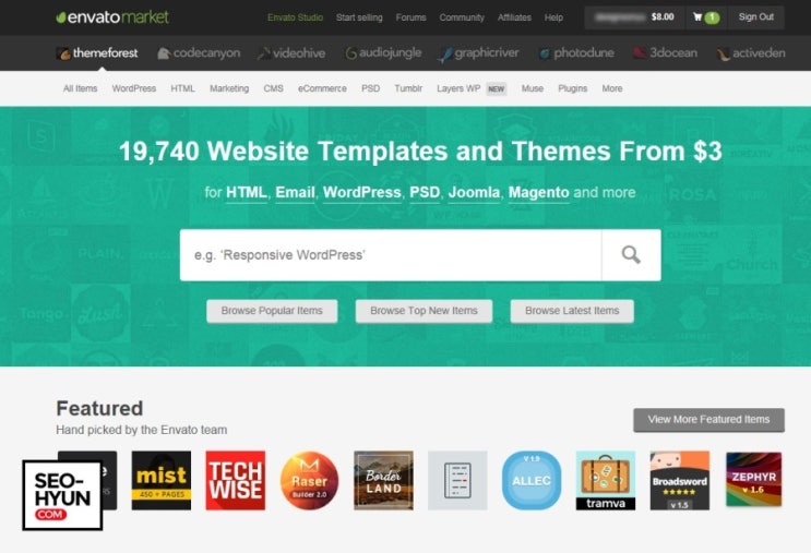 wordpress 엔바토에 대한 이미지 검색결과