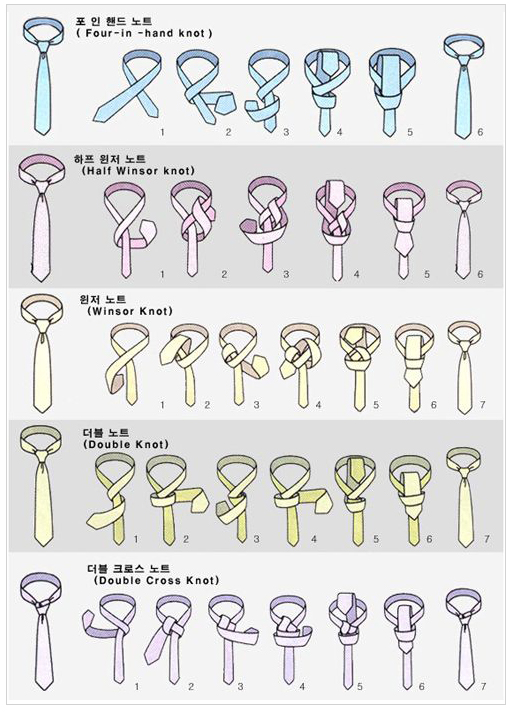 넥타이 매는법 직접 따라해봐요 네이버 블로그